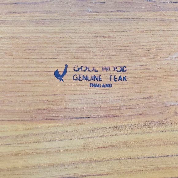 Vintage 60s 70s Genuine Teak Cheese Plate Platter - Picture 4 of 4